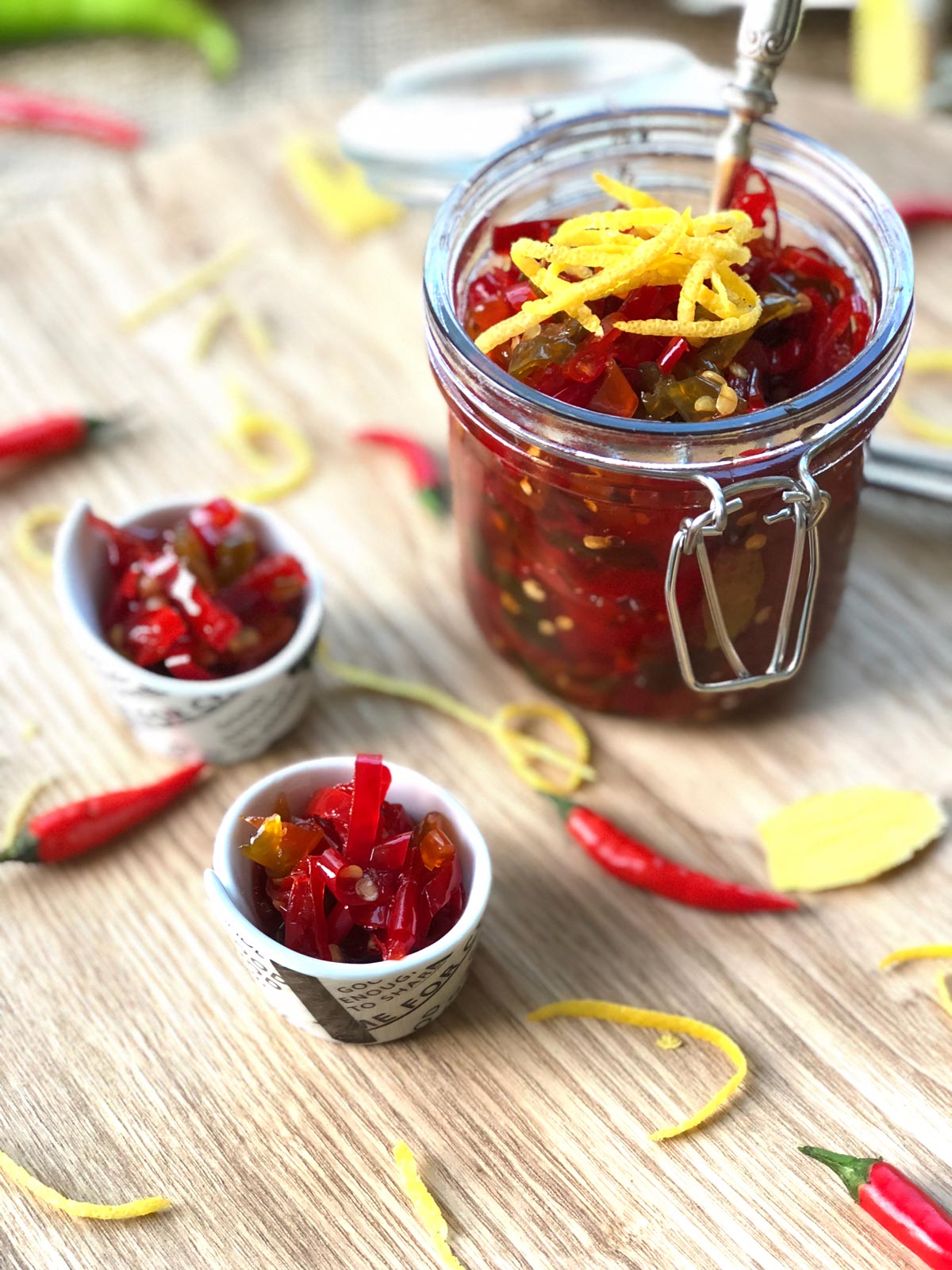 Chilli ginger and lemon jam