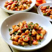 Easy creamy gnocchi mascarpone with asparagus recipe.