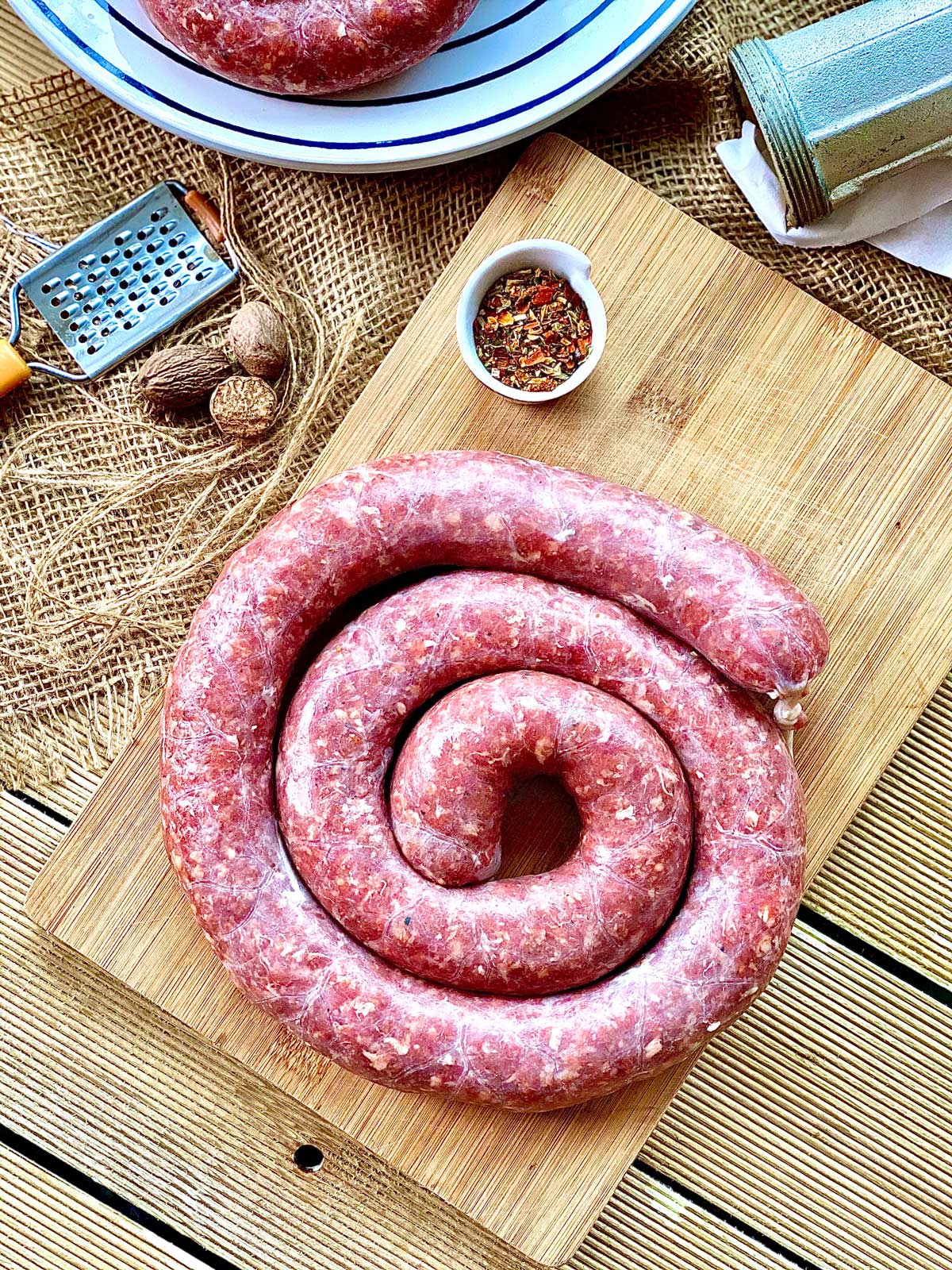 Making outlet homemade sausage