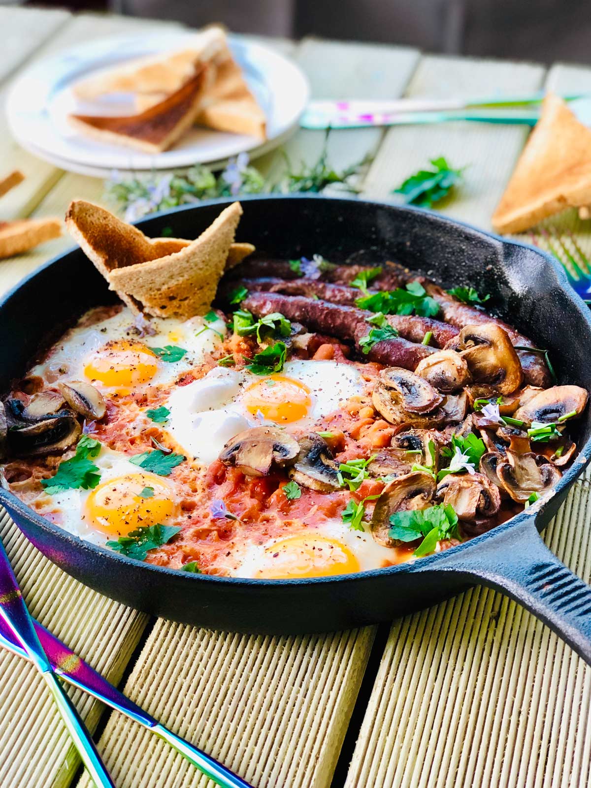 One pan English breakfast