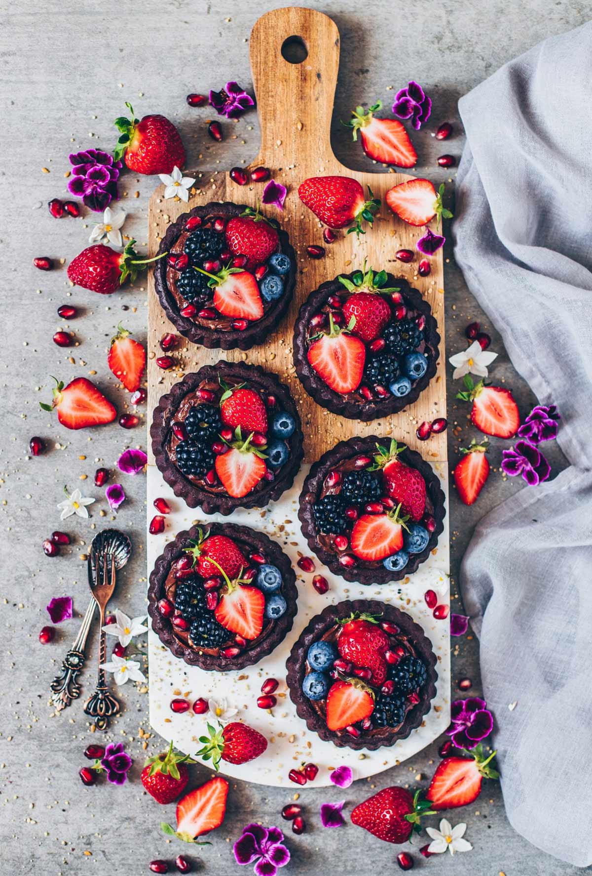 Vegan Chocolate Tarts