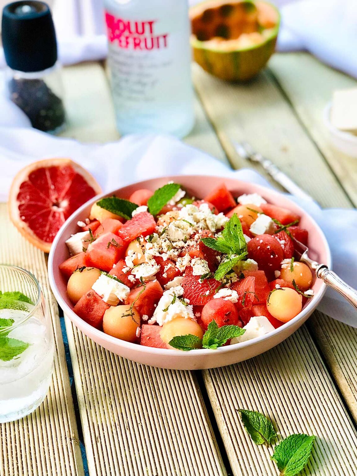 Watermelon and feta salad