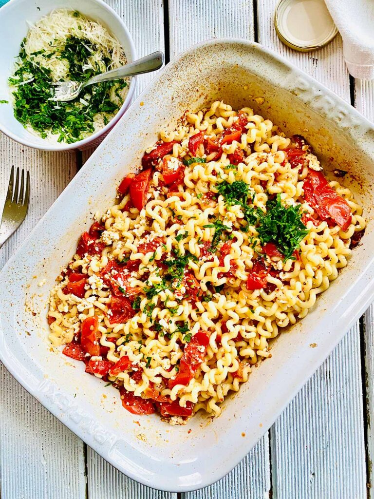 Super Quick Baked Feta Pasta Ramona's Cuisine