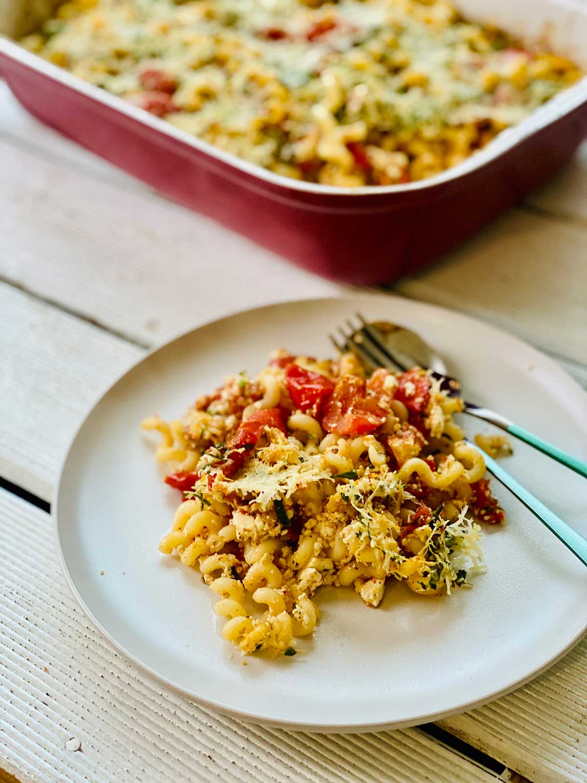 Baked feta pasta