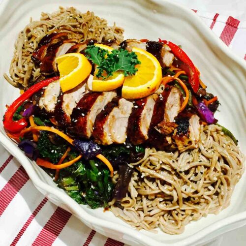 Shake up your dinner routine with this delightful duck on soba buckwheat noodles, augmented by amazing Asian spices.