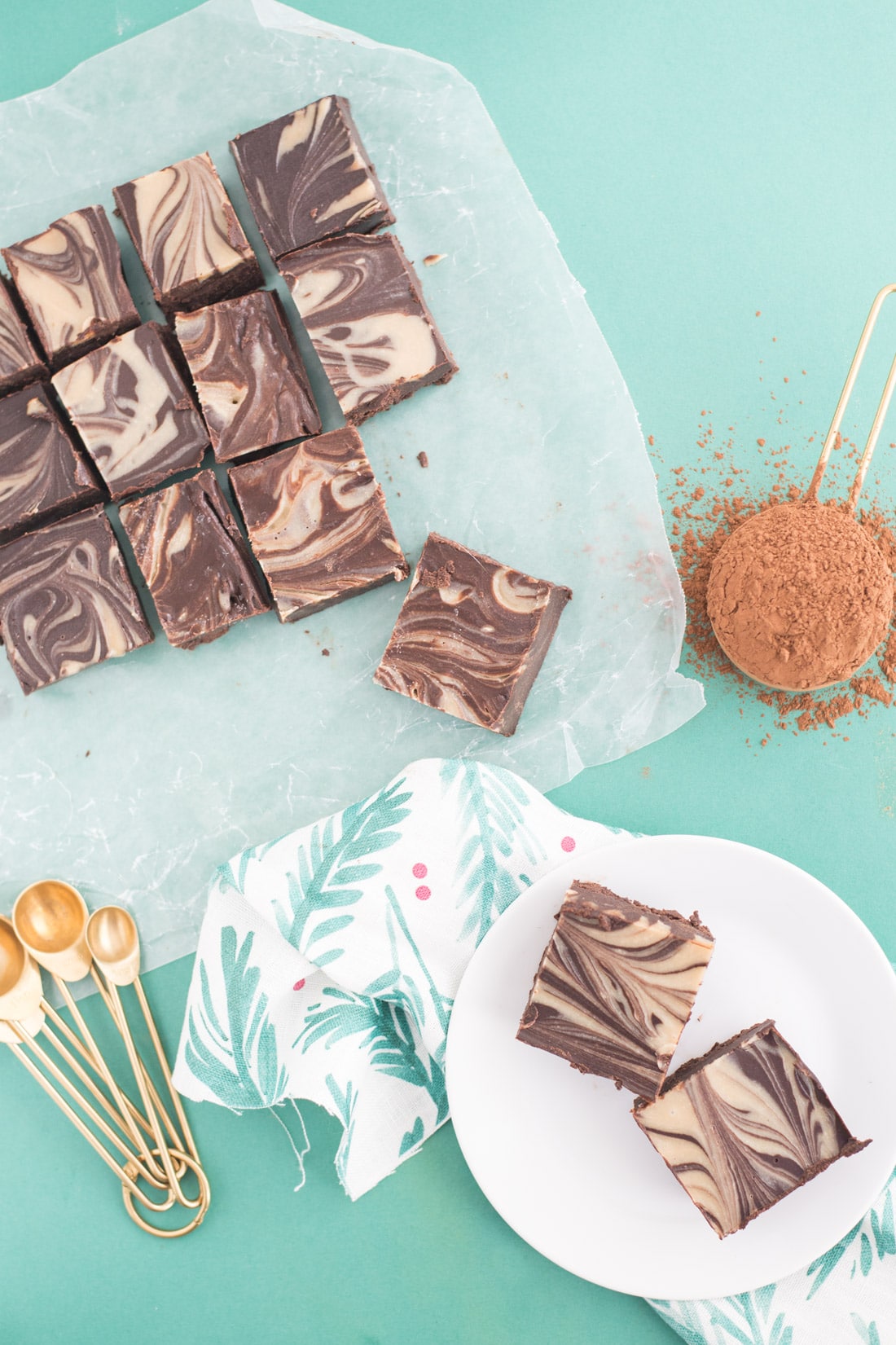 Tahini Swirl Vegan Fudge